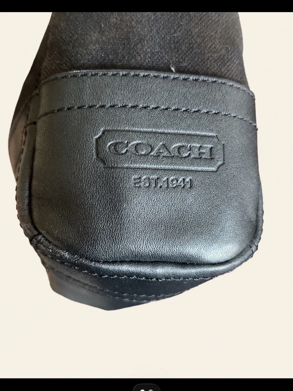 Coach Black Canvas Crossbody Messenger Bag